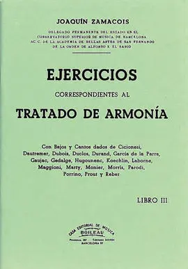 Ejercicios Armonía Vol. Iii