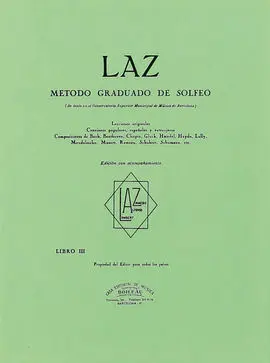 Laz con Acompañamiento - Libro Iii