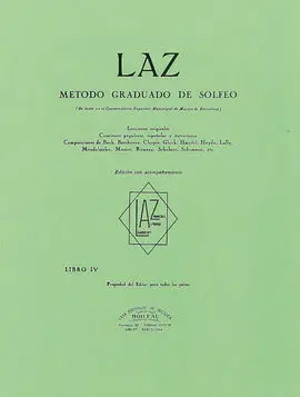 Laz con Acompañamiento - Libro Iv