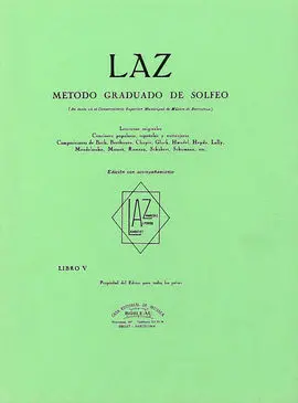 Laz con Acompañamiento - Libro V