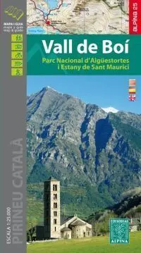 Vall de Boí y Aigüestortes Esc. 1: 25,000 Mapa y Guía Excursiones Esc. 1: 25. 000