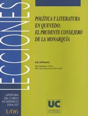 Política y Literatura en Quevedo : el Prudente Consejero de la Monarquía