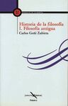 HISTORIA DE LA FILOSOFÍA I. FILOSOFÍA ANTIGUA