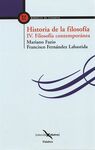 HISTORIA DE LA FILOSOFÍA. 4: FILOSOFÍA CONTEMPORÁNEA