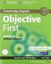 OBJECTIVE FIRST FOR SPANISH SPEAKERS WORKBOOK WITHOUT ANSWERS WITH AUDIO CD 4TH