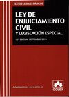 LEY DE ENJUICIAMIENTO CIVIL Y LEGISLACION ESPECIAL (13ª ED.)