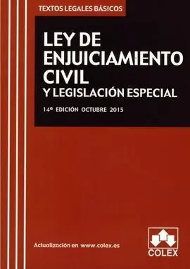 Ley de Enjuiciamiento Civil y Legislación Especial