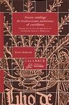 NUEVO CATALOGO DE TRADUCCIONES ANONIMAS AL CASTELLANO