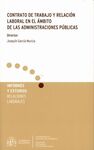 CONTRATO DE TRABAJO Y RELACIÓN LABORAL EN EL ÁMBITO DE LAS ADMINISTRACIONES  PÚBLICAS