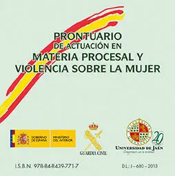 Prontuario de Actuación en Materia Procesal y Violencia Sobre la Mujer