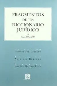 Fragmentos de un Diccionario Jurídico