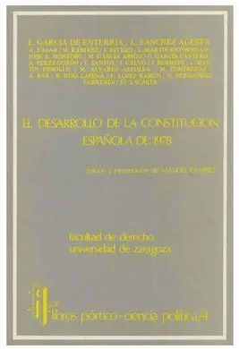 El Desarrollo de la Constitución Española de 1978