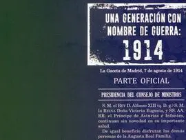 Una Generación con Nombre de Guerra: 1914