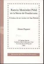 Ramón Menéndez Pidal en la Sierra de Guadarrama.