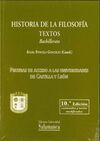 HISTORIA DE LA FILOSOFIA. TEXTOS-BACHILLERATO. 10ª EDICION