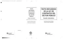 Texto Refundido de la Ley de Contratos del Sector Publico