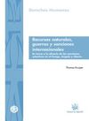 RECUSOS NATURALES, GUERRAS Y SANCIONES INTERNACIONALES