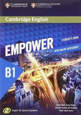 Cambridge English Empower For Spanish Speakers B1 Student's Book With Online Ass