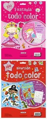 A Todo Color (2 Titulos) - Color y Pegatinas+Ceras