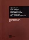 COMENTARIOS A LA LEY 27/2013, DE 27 DE DICIEMBRE, DE RACIONALIZACIÓN Y SOSTENIBILIDAD LOCAL