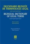DICCIONARIO BILINGÜE DE TERMINOLOGÍA LEGAL (INGLÉS-ESPAÑOL / ESPAÑOL-INGLÉS)