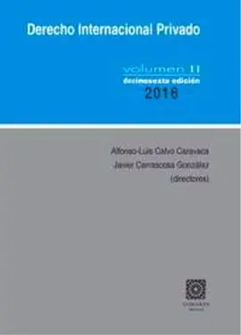 Derecho Internacional Privado - Volumen Ii