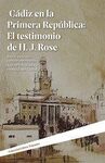 CÁDIZ EN LA PRIMERA REPÚBLICA: EL TESTIMONIO DE H.