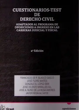 Cuestionarios Test de Derecho Civil