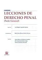 Lecciones de Derecho Penal. Parte General