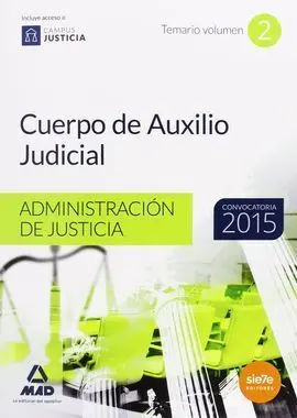 Tomo 2 Cuerpo de Auxilio Judicial Administración de Justicia