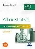 Temario 1. Administrativo Corporaciones Locales (Ed. 2015)