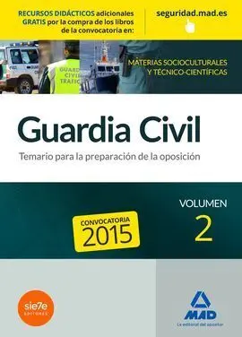Temario Vol. 2 Guardia Civil Edición 2015