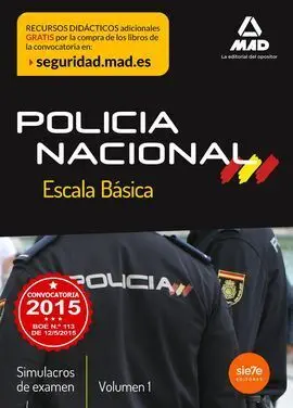 Escala Básica de Policía Nacional. Simulacros de Examen 1