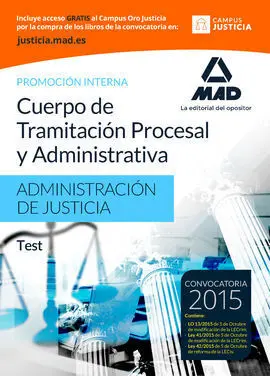 Cuerpo de Tramitación Procesal y Administrativa (Promoción Interna) de la Admini