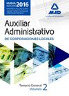 AUXILIARES ADMINISTRATIVOS DE CORPORACIONES LOCALES. TEMARIO GENERAL VOLUMEN 2