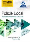 POLICÍA LOCAL. TEMARIO GENERAL VOLUMEN 2