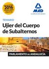 UJIER DEL CUERPO DE SUBALTERNOS DEL PARLAMENTO DE ANDALUCÍA. TEMARIO