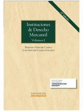 Instituciones de Derecho Mercantil T. 1