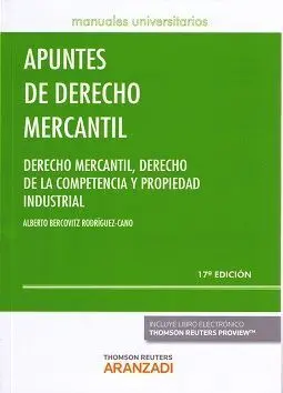 Apuntes de Derecho Mercantil. 17ª Ed. 2016 (Papel + E-Book)
