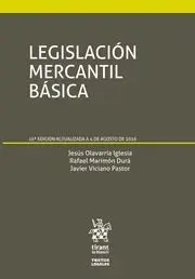Legislación Mercantil Básica. 15 Ed. Actualizada 4 Agosto 2016