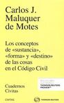 CONCEPTOS DE SUSTANCIA FORMA Y DESTINO DE LAS COSAS EN EL CODIGO