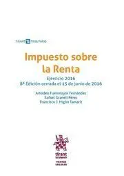 Impuesto Sobre la Renta. Ejercicio 2016