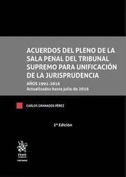 Acuerdos del Pleno de la Sala Penal del Tribunal Supremo para Unificación de la