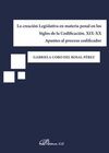 LA CREACIÓN LEGISLATIVA EN MATERIA PENAL EN LOS SIGLOS DE LA CODIFICACIÓN. XIX-X