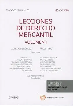 Lecciones de Derecho Mercantil Vol I. 2017 - 15ª Ed.