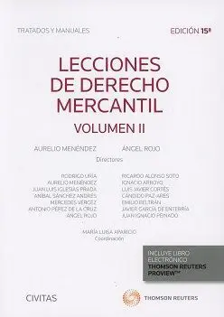 Lecciones de Derecho Mercantil Vol Ii. 2017 - 15ª Ed.