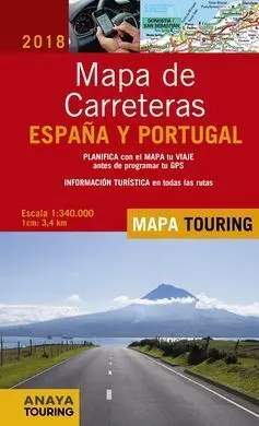 Mapa de Carreteras de España y Portugal 1:340. 000, 2018
