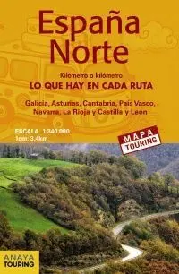 Mapa de Carreteras España Norte 1:340. 000 - (Desplegable)
