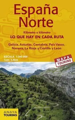 Mapa de Carreteras España Norte