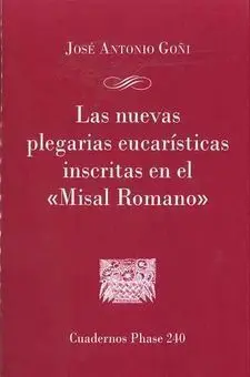 Nuevas Plegarias Eucaristicas Inscritas en el 